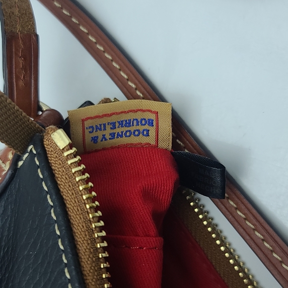 Dooney & Bourke Saffiano Leather Hobo Shoulder Bag Purse Handbag - Picture 10 of 12